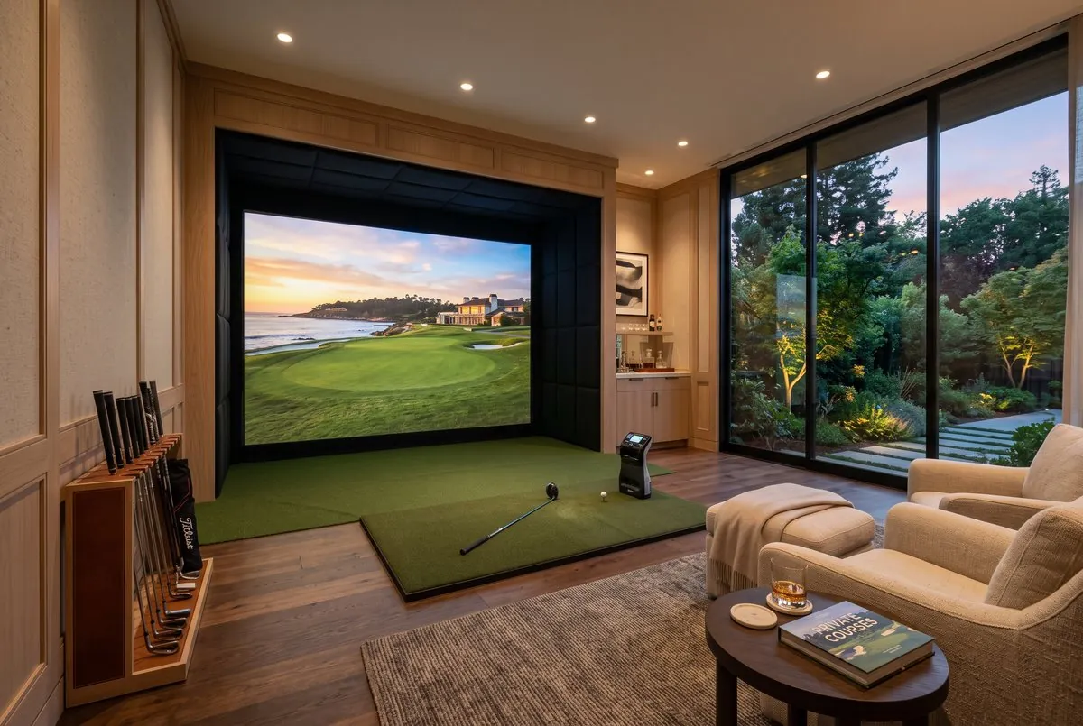 Golf room em residência de alto padrão