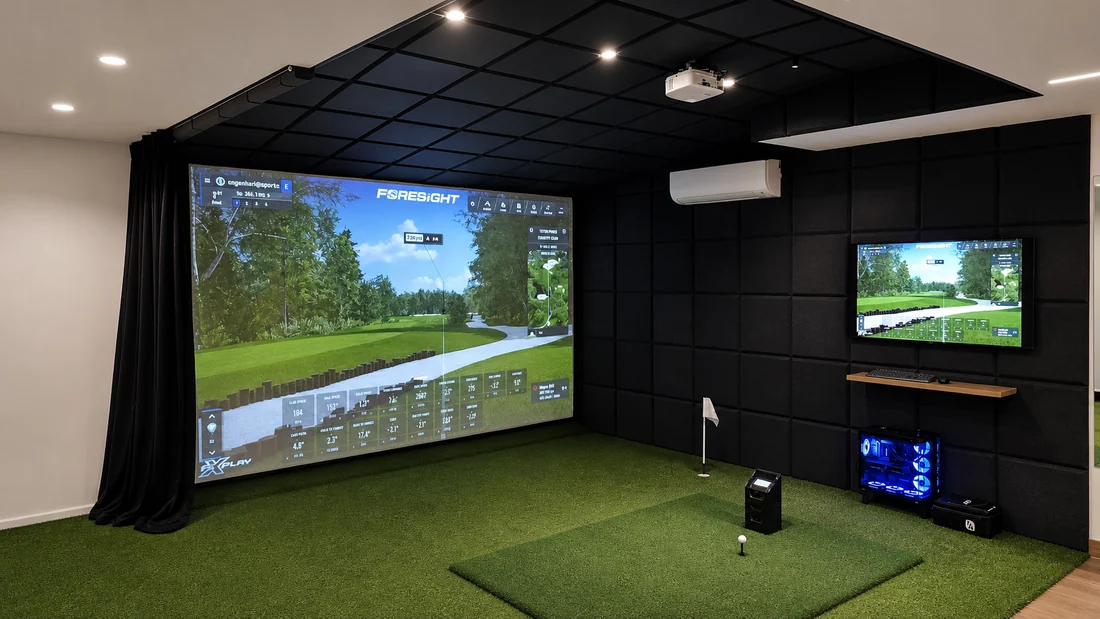 Simulador de golfe residencial — Quinta da Baroneza